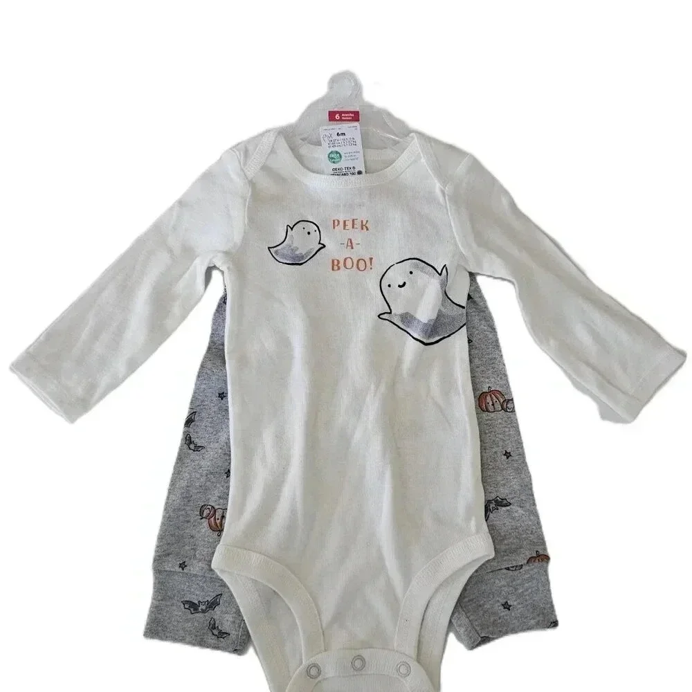 Carter's 6mos Baby Peek a Boo 2pc Set NWT‎